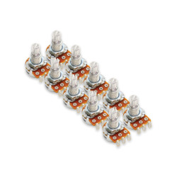 ALPHA® METRIC MINI POTENTIOMETER 6mm SPLIT SHAFT 500K LINEAR (Bulk 10pcs)