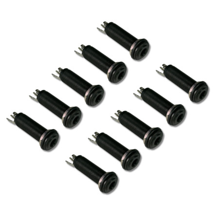 JACK TUBE STEREO 35mm/ 30mm BLACK (BULK PACK 10PCS)