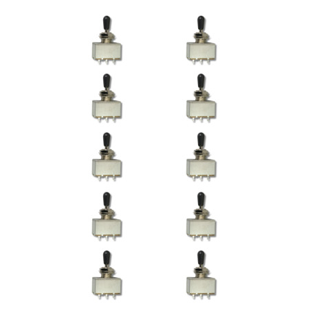 TOGGLE SWITCH CLOSED 3 WAY METRIC CHROME (Bulk 10pcs)
