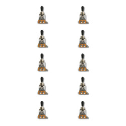 TOGGLE SWITCH STANDARD US KNOB & NUT THREADS CHROME (Bulk 10pcs)