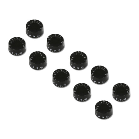 LP BOUTON PLEXI-CYLINDRIC BK (BULK PACK 10PCS)