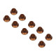 BELL KNOB AMBER BULK PACK (10)