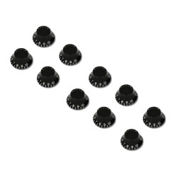 BELL KNOB BLACK BULK PACK (10)