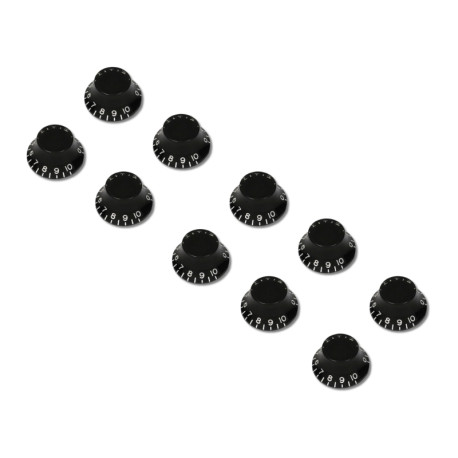 BELL KNOB BLACK BULK PACK (10)