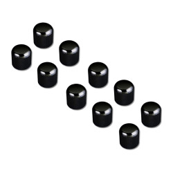 GOTOH DOME KNOB COSMO BLACK 18MM (BULK PACK 10PCS)