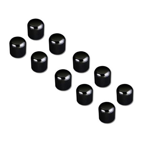 GOTOH DOME KNOB BLACK 18MM (BULK PACK 10PCS)