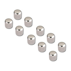 GOTOH® VK1-18 DOME KNOBS 18 x 18mm FOR 6mm SHAFT NICKEL (Bulk 10pcs)