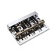 CHEVALET BASSE LAITON DÉCOUPE CNC 4 CORDES PONTETS STRILLÉES CHROME