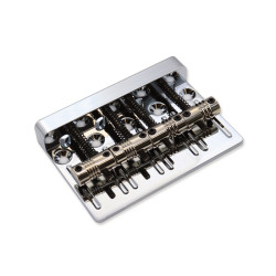 CHEVALET BASSE LAITON DÉCOUPE CNC 4 CORDES PONTETS STRILLÉES CHROME