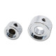 DOUBLE BOUTON DOME MÉTRIQUE CHROME