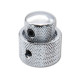 DOUBLE BOUTON DOME MÉTRIQUE CHROME