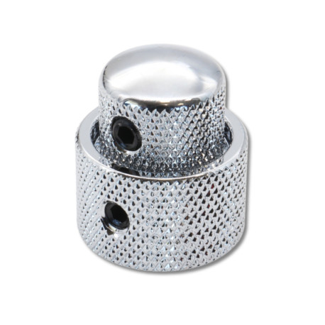 DOUBLE BOUTON DOME MÉTRIQUE CHROME
