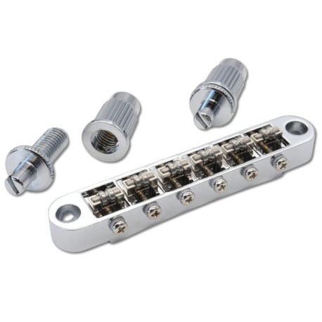 TUNE-O-MATIC ROLLER BRIDGE METRIC STUDS M8 CHROME