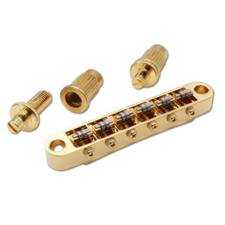 TUNE-O-MATIC ROLLER BRIDGE METRIC STUDS M8 GOLD
