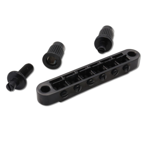 CHEVALET TUNE-O-MATIC MÉTRIQUE STYLE LES PAUL® INSERTS M8 NOIR