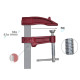 PIHER® SERRE JOINT MOD. M SALLIE 7cm / OUVERTURE 20cm ROUGE