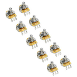 CTS® POTENTIOMÈTRE FILETAGE COURT AXE LISSE 6.35mm 250K AUDIO (Vrac 10pcs)