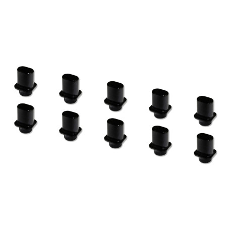 BOUTONS DE SÉLECTEUR DROITS TYPE TELECASTER® NOIR (Vrac 10pcs)