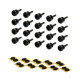 GOLDO ATTACHE COURROIE BLACK AV VIS (BULK PACK 20PCS)