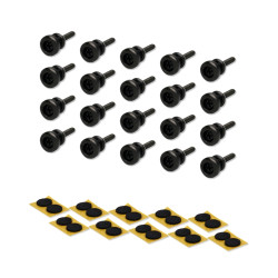 GOLDO STRAP BUTTON BLACK (20 BULK)