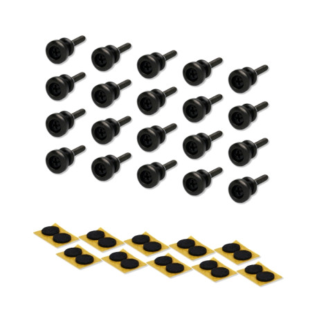 GOLDO ATTACHE COURROIE BLACK AV VIS (BULK PACK 20PCS)