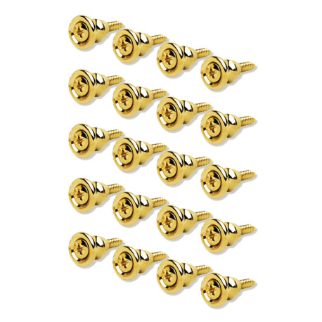 GOTOH GIBSON* STYLE STRAP BUTTON GOLD (20 BULK)
