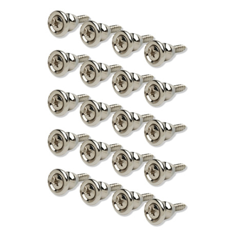 GOTOH GIBSON* STYLE STRAP BUTTON NICKEL (20 BULK)