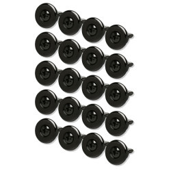 GOTOH LARGE 17MM BLACK (20 BULK)
