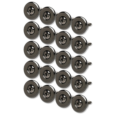 GOTOH LARGE 17MM COSMO BLACK (20 BULK)