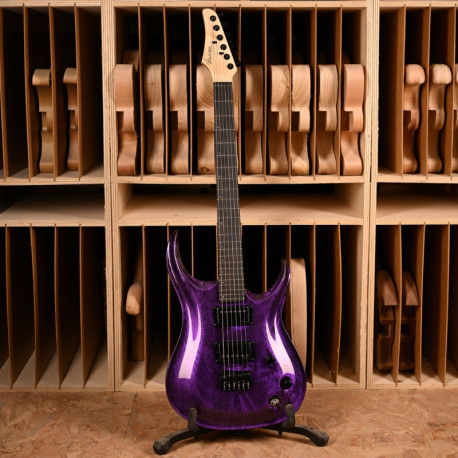 MARCEAU GUITARS® REDOUTABLE MANCHE ÉRABLE TOUCHE ÉBÈNE CRYSTAL VIOLET