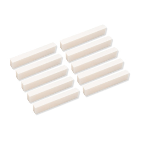 HIGH DENSITY BONE NUT BLANK 57.2 x 10.3 x 6.35mm (Bulk 10pcs)