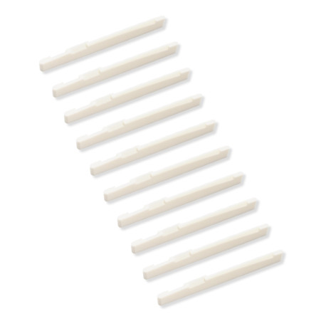 SILLET DE CHEVALET COMPENSÉ OS ACOUSTIQUE 75 x 8/6.5 x 3mm (Vrac 10pcs)