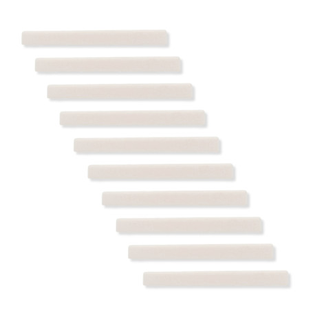 PLASTIC SADDLE FOR CLASSICAL GUITAR WHITE (80 x 8.5-9.5 x 2.6mm)