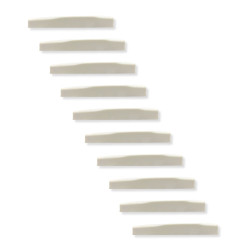 NUBONE SADDLE MARTIN* STYLE COMPENSATED (LUTHIER PACK 10PCS)