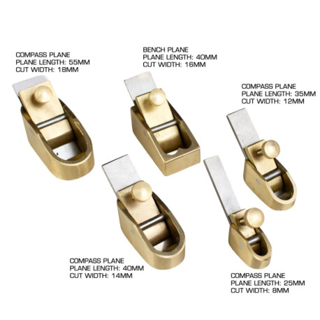 G&W LOT DE 5 RABOTS EN LAITON/ACIER