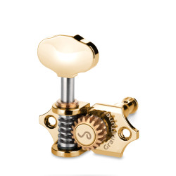! DEALS ! SCHALLER® MÉCANIQUES GRANDTUNE® 3+3 BOUTON BUTTERBEAN 1:18 DORÉ