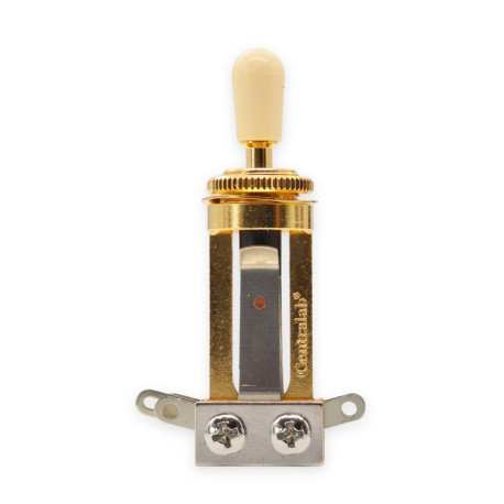 CENTRALAB® SÉLECTEUR TOGGLE 3 POSITIONS LONG DORÉ