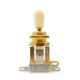 CENTRALAB® SÉLECTEUR TOGGLE 3 POSITIONS COURT DORÉ
