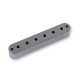 PLAQUE ARRIÈRE RETENUE DE CORDES ALUMINIUM 54mm CHROME
