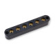 PLAQUE ARRIÈRE RETENUE DE CORDES ALUMINIUM 54mm NOIR