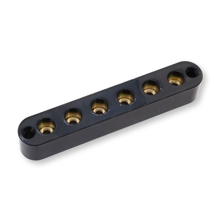 PLAQUE ARRIÈRE RETENUE DE CORDES ALUMINIUM 54mm NOIR