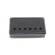 PICKUP COVER FOR HUMBUCKER BRASS 50mm STRING SPACING BLACK