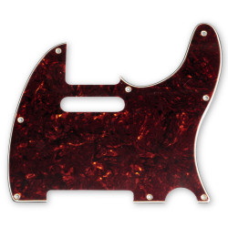 PICKGUARD TELE 8 HOLES 3 PLY TORTOISE (2.4mm)