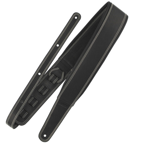 RICHTER® SPRINGBREAK NAPPA I GUITAR STRAP BLACK / WHITE