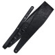 RICHTER® SPRINGBREAK III LEATHERETTE GUITAR STRAP BLACK