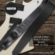 RICHTER® RAW II PUNCH GUITAR STRAP BLACK