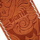 RICHTER® RAW II CONTOUR GUITAR STRAP WESTERN ROSE TAN