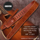 RICHTER® RAW II CONTOUR GUITAR STRAP WESTERN ROSE TAN