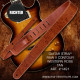 RICHTER® RAW II CONTOUR GUITAR STRAP WESTERN ROSE TAN