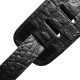 RICHTER® RAW II CONTOUR CROC GUITAR STRAP BLACK